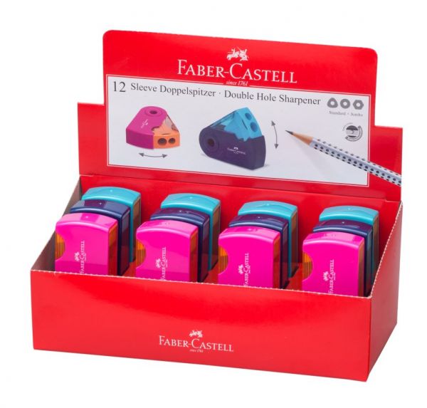 Faber-Castell - Sleeve Doppelspitzdose, sortiert