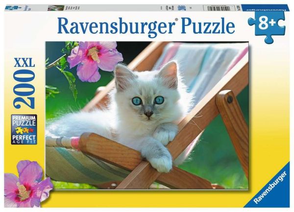 Ravensburger® Puzzle - Weißes Kätzchen, 200 Teile XXL
