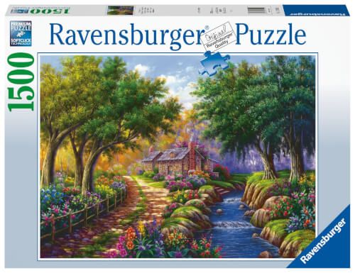 Ravensburger® Puzzle - Cottage am Fluß, 1500 Teile