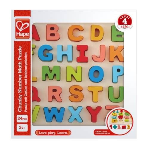 Hape - Puzzle mit Großbuchstaben, 27 Teile
