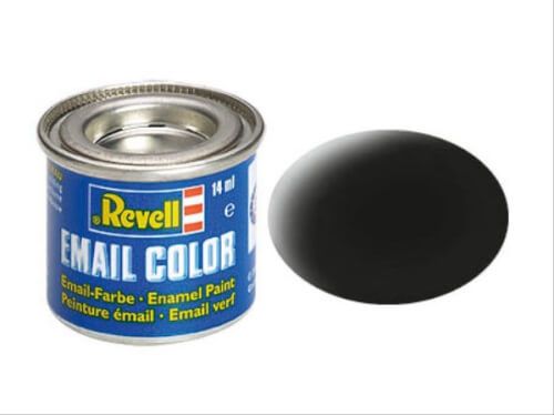 Revell Modellbau - Email Color Schwarz, matt 14 ml