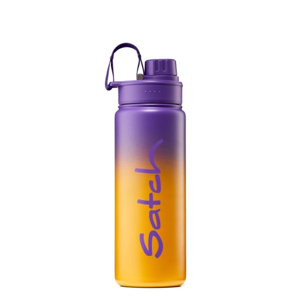 satch Bottle - Edelstahl Trinkflasche Purple Graffiti