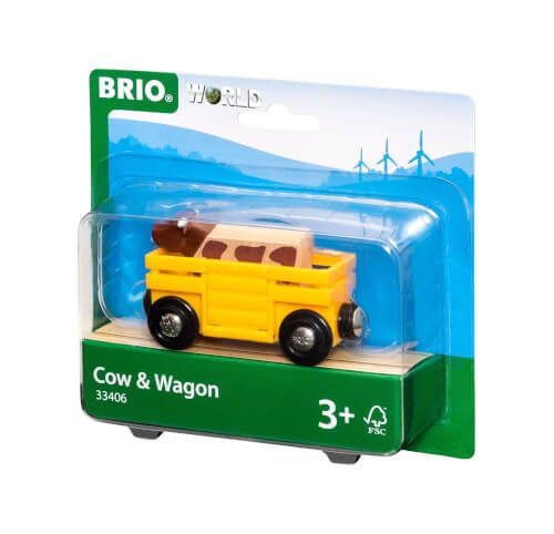 BRIO® World - Tierwagen mit Kuh