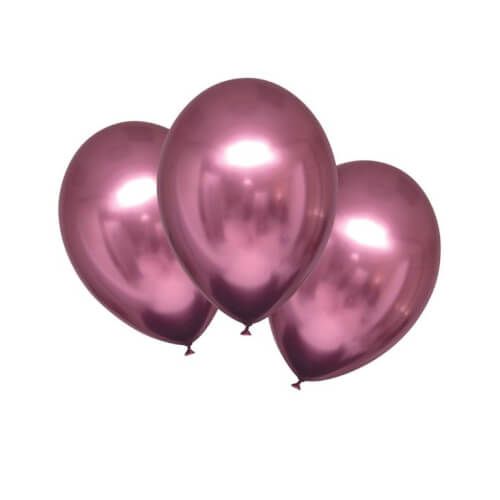 amscan® - 6 Latexballons Satin Luxe Flamingo, 27,5 cm