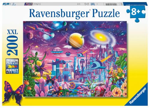 Ravensburger® Kinderpuzzle XXL - Kosmische Stadt, 200 Teile