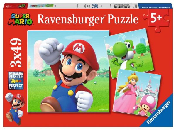 Ravensburger® Puzzle - Super Mario™, 3x49 Teile