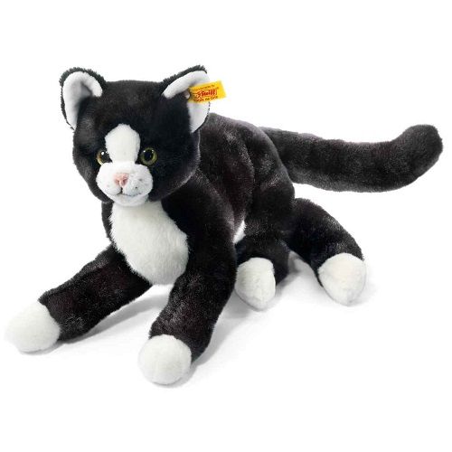 Steiff - Mimmi Schlenker Katze 30 schwarz/weiß