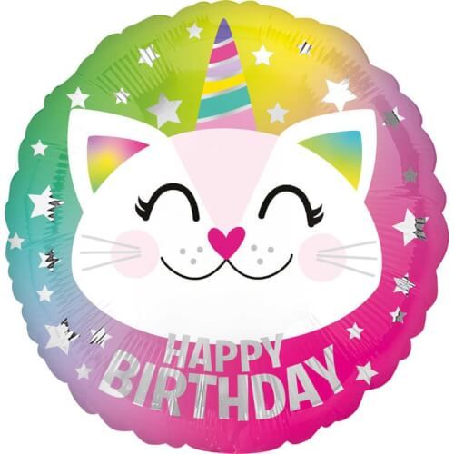 amscan® Happy Birthday - Caticorn Folienballon