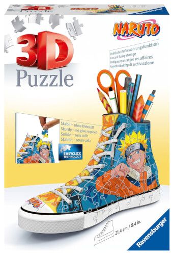 Ravensburger® 3D Puzzle - Sneaker Naruto Praktischer Stiftehalter, 108 Teile