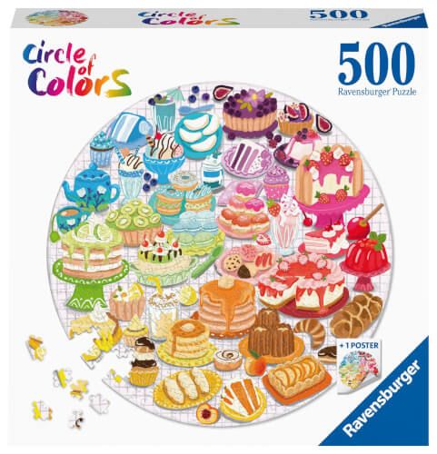 Ravensburger® Puzzle Circle of Colors - Desserts & Pastries, 500 Teile