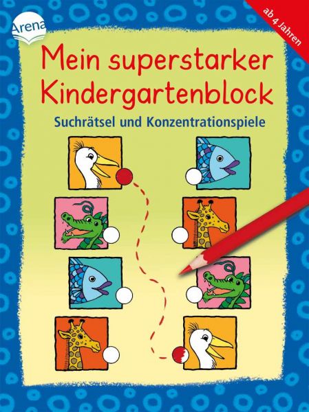 Arena Verlag Mein superstarker Kindergartenblock - Suchrätsel
