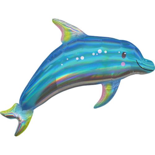 amscan® Blue Dolphin - SuperShape Folienballon, 73 x 68 cm
