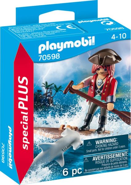 PLAYMOBIL® Special Plus - Pirat mit Floß und Hammerhai