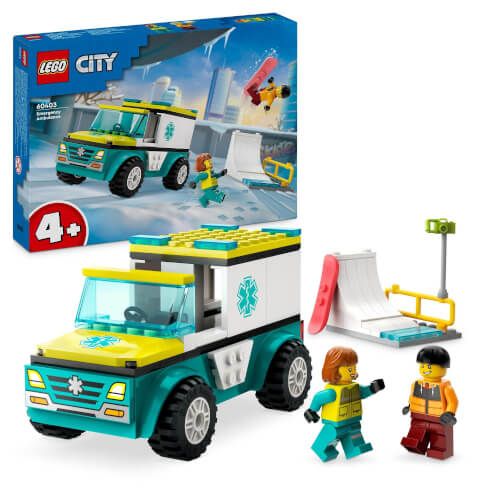 LEGO® City - Rettungswagen und Snowboarder