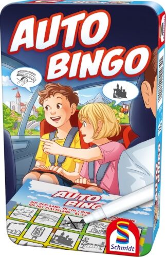 Schmidt Spiele - Auto-Bingo, Bring-Mich-Mit-Spiel in der Metalldose