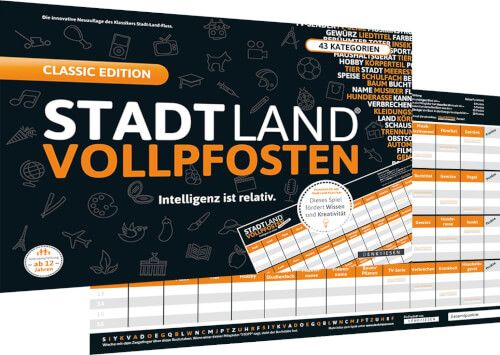 STADT LAND VOLLPFOSTEN® - Classic Edition DIN-A3 Block
