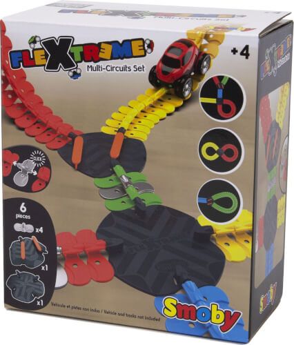 Smoby Toys - FleXtreme Multi-Strecken Schaltungsset