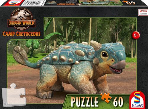 Schmidt Puzzle Jurassic World Camp Cretaceous - Der Ankylosaurus Bumpy 60 Teile