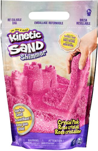 Kinetic Sand - Glitzer Sand Crystal Pink, 907 Gramm