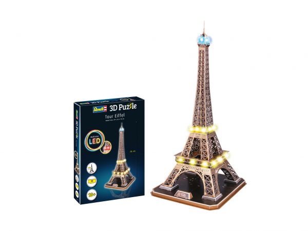 Revell 3D Puzzle - Eiffelturm, LED Edition