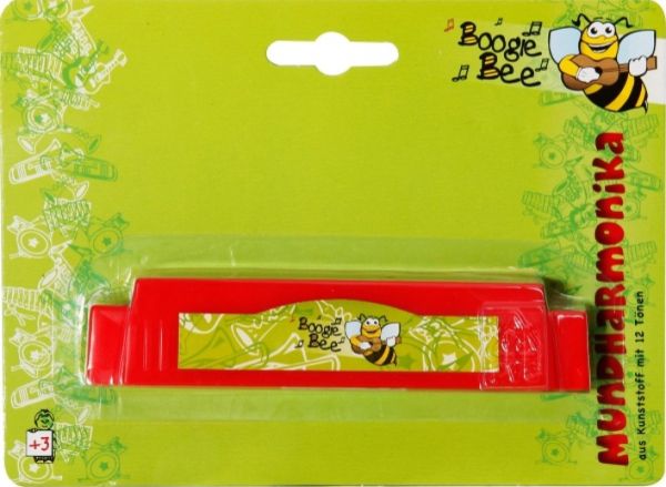 Vedes Boogie Bee - Mundharmonika 12 Noten, rot