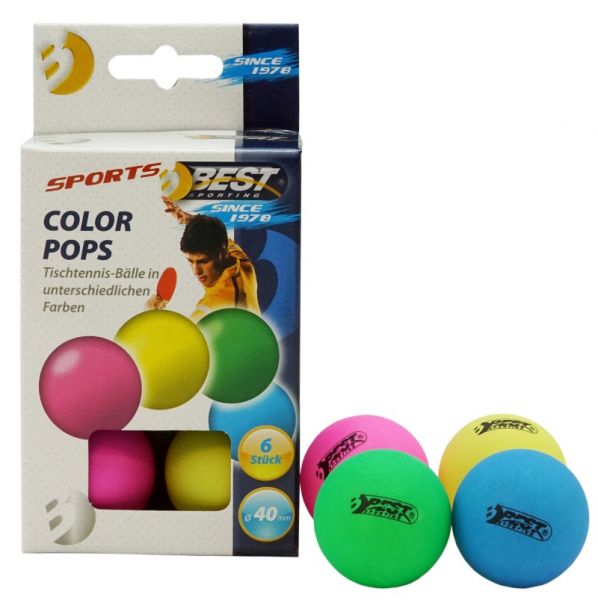 BEST Sporting - Tischtennis Bälle Colour Pops