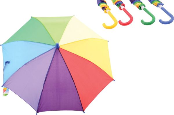 Johntoy - Regenschirm Regenbogen, sortiert